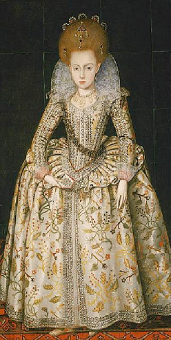 lisabeth Stuart  1606 - par Robert Peake l'Ancien